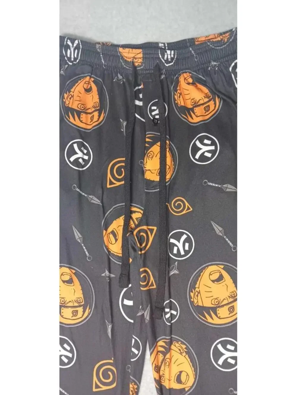 Naruto Shippuden Pajama Sleep Pants Mens Size Small Multicolor all-over print...